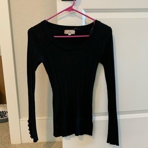 Pink Republic Black Sweater Top size medium